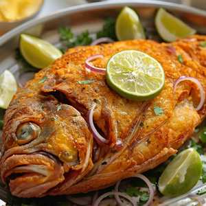 Whole Fried Fish Fresh