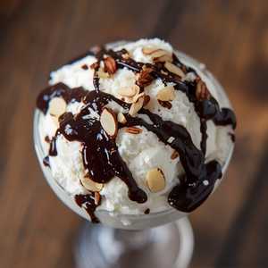 Coconut Sorbet Sundae
