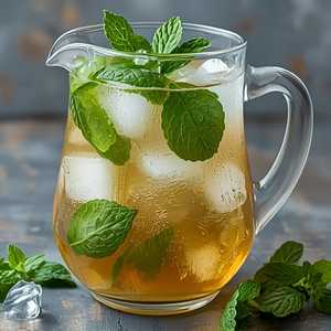 Pitcher of Mint Iced Tea