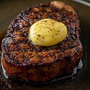 Kona-Crusted Dry Aged Bone-In NY Strip
