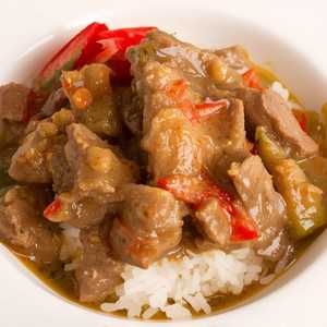 Beef Tenderloin Curry Over Rice