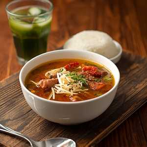 Soup, Rice & Drink