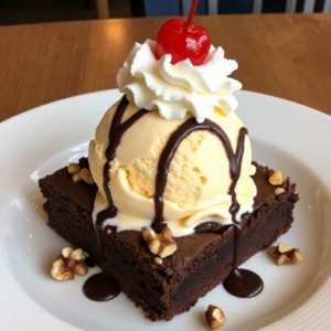 HOT FUDGE BROWNIE