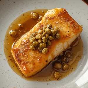 Pan-Seared Ray Fin, Caper Butter