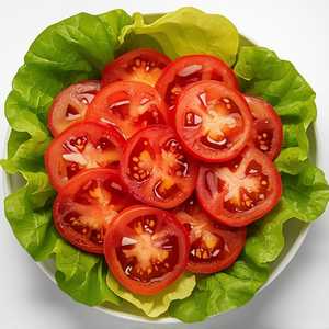 ENSALADA DE LECHUGA Y TOMATE