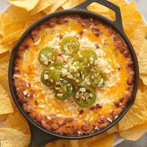 Chips & Cheesy Bean Dip