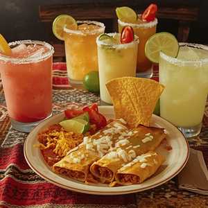 Family Enchilada Meal For 4 With Margaritas