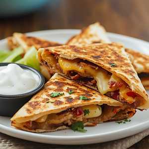 Chicken Bacon Ranch Quesadillas