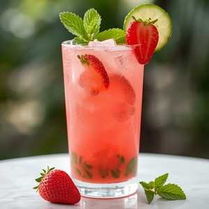 Strawberry Cucumber Lemonade