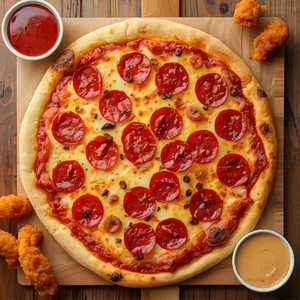 Pepperoni Pizza + 10 Tenders