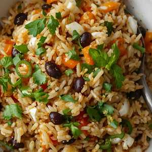 Puffed Chili Rice Salad