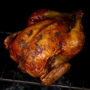 Half Pastured Chicken Roasted in the Wood Oven