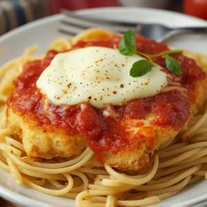 Veal Parmesan, Pasta and Vegetable