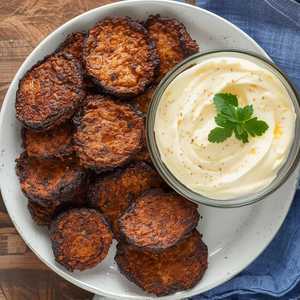 Fried Vegetables with Scordalia