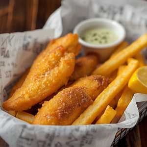 Manny's Pale Ale Battered Fish & Chips