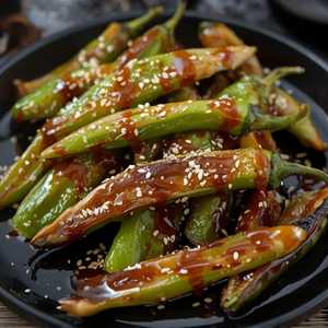 Shishito Peppers With Den Miso