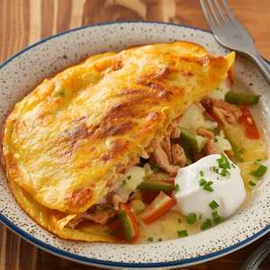 Chicken Fajita Omelette