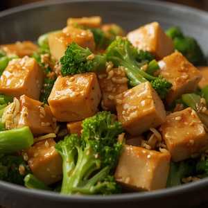 RAU CẢI XÀO ĐẬU HỦ / Stir-Fried Vegetables with Tofu