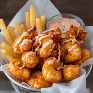 Crispy Popcorn Shrimp