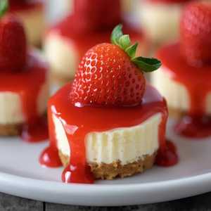 Strawberry Cheese Cake Bites