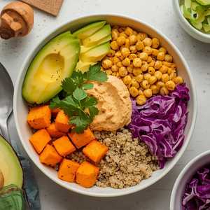 GREENS, GRAINS & GARDEN BOWL