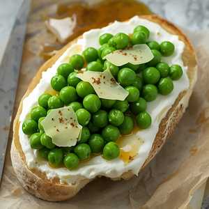 English Pea Tartine