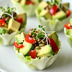 Avocado Lettuce Cups
