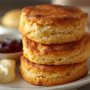 Biscuits with Seasonal Jam & Whipped Maple Butter