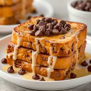 Cookie Dough Stuffed French Toast