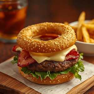 GARLIC BACON BURGER