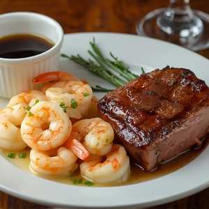 6 Oz Petite Cut with Shrimp Scampi