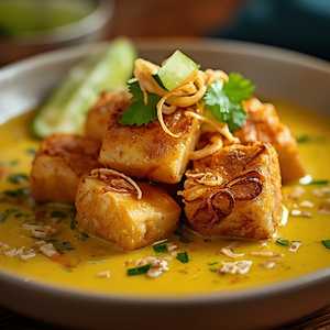 Tofu with Yellow Curry