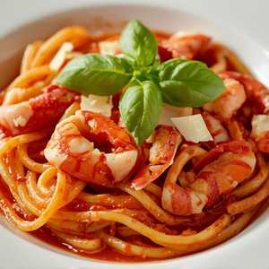 Lobster Pasta with Tomato Sauce