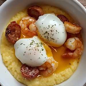 Sausage & Shrimp Grits