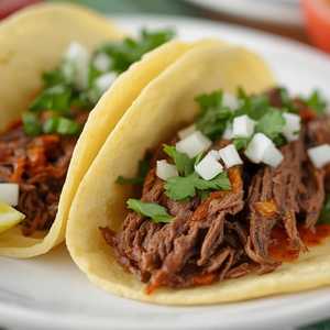 (2) Barbacoa Tacos