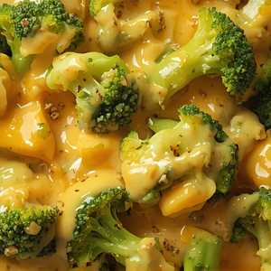 Broccoli With Melted Cheddar