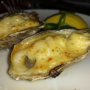 Oysters Rockefeller Style with Champagne Brie Fondue