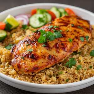 Chicken Breast BBQ Chicken Platter