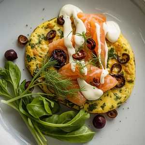 Smoked Salmon & Roasted Vegetable Frittata