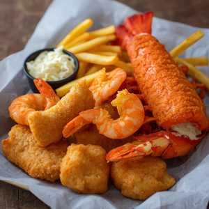 Boat Trash With Maine Lobster