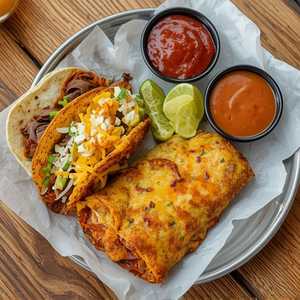 #2 - One Cheese Taco, One Beef Taco, One Cheese Enchilada