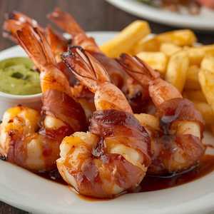 Camarones a la Brochette