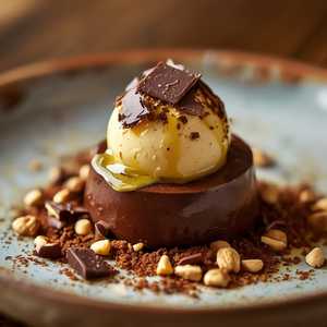 Chocolate con Galleta de Avellana