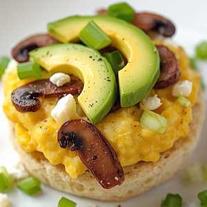 Mushroom Garlic Scramble