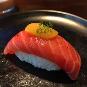 Wagyu, Foie Gras & Mountain Peach Nigiri