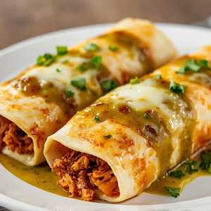 Two Shredded Beef Enchiladas