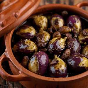 Oyster Eggplant Olives Casserole