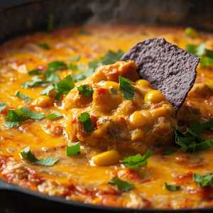 Street Corn & Chicken Skillet Dip