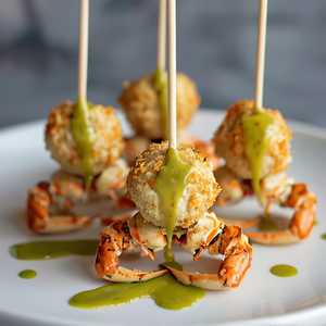Crab Cake Lollipops