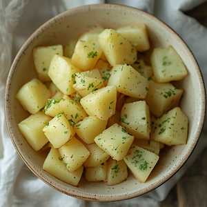 Boiled potatoes only
